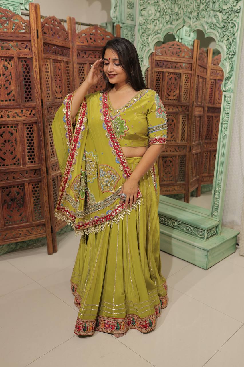 Lime Grace Lehenga
