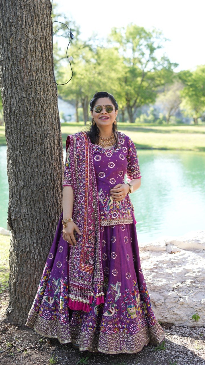 Royal Amethyst Heritage Lehenga